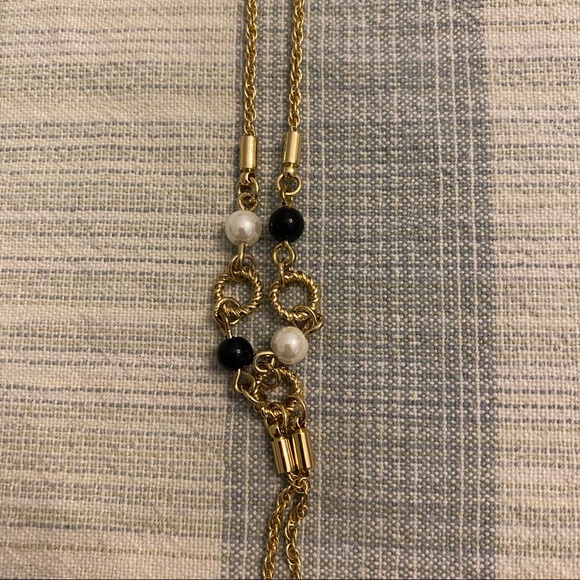 Talbots Tassel and Bead Long Pendent Necklace - Picture 10 of 15